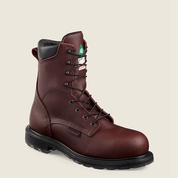 Red Wing Safety Boots Burgundy - Mens Supersole® 2.0 - 8-inch Csa Toe - 5782-DTYZC